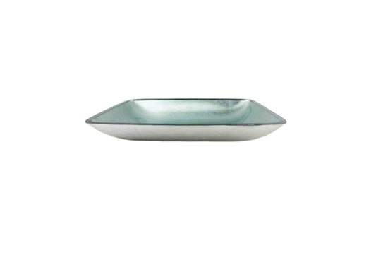 SILVER TRAY 560*360*100 Silver Rectangle Low Line Tempered Glass Countertop Basin