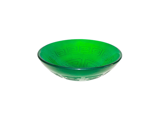 NEPTUNE 420*140 Green Semi-Translucent Round Tempered Glass Countertop Basin