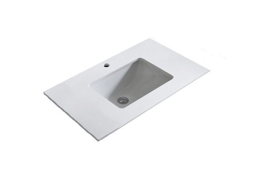 750 x 460 x 18mm Reconstituted Stone Top with Undermount Basin
