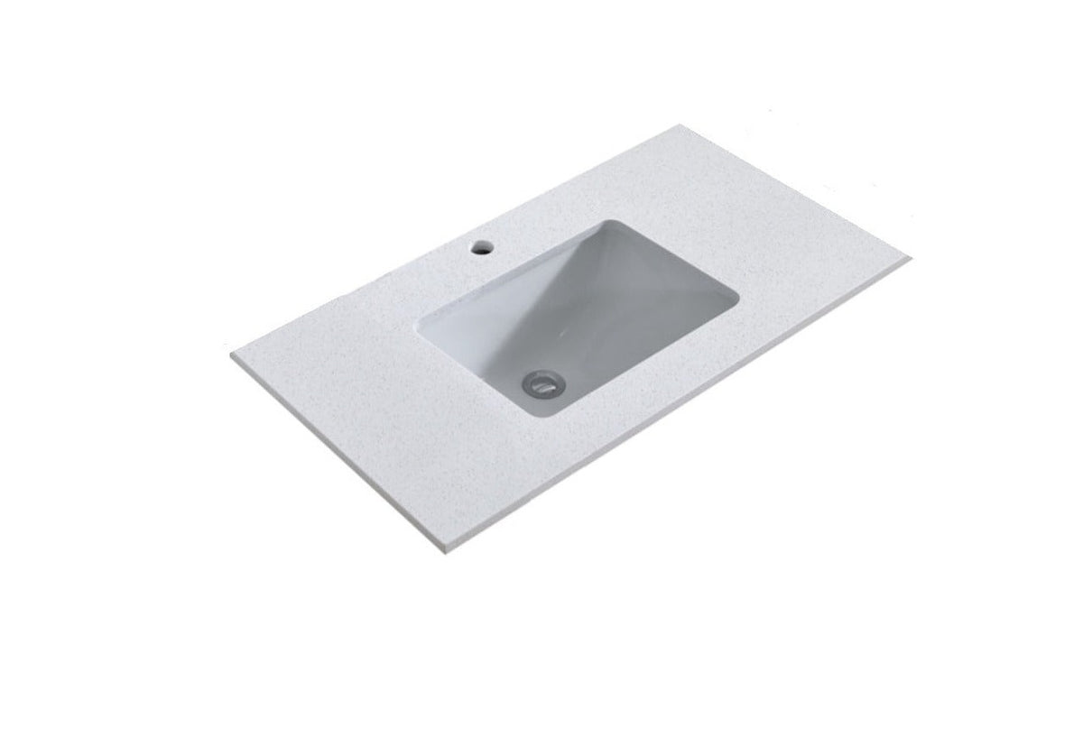 750 x 460 x 18mm Reconstituted Stone Top with Undermount Basin
