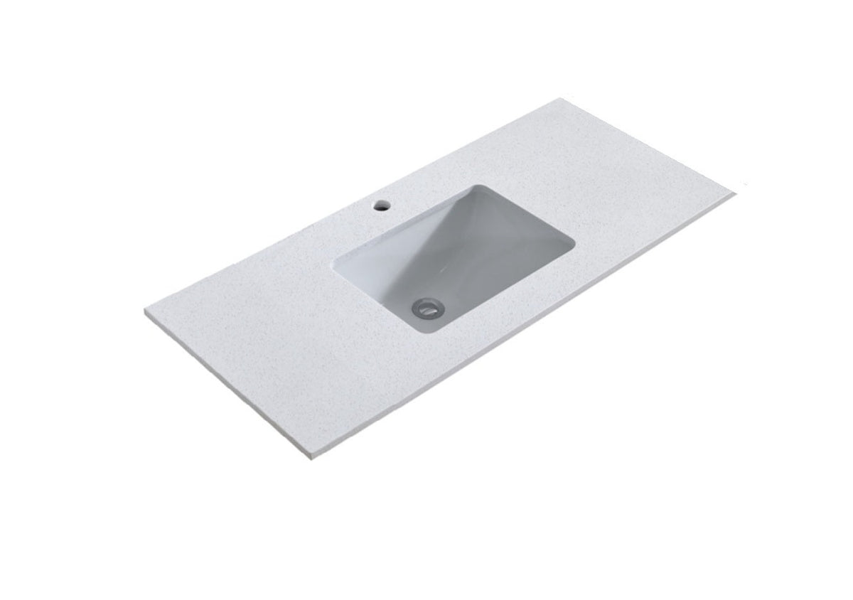 1200 x 460 x 18mm Reconstituted Stone Top with Undermount Single Basin