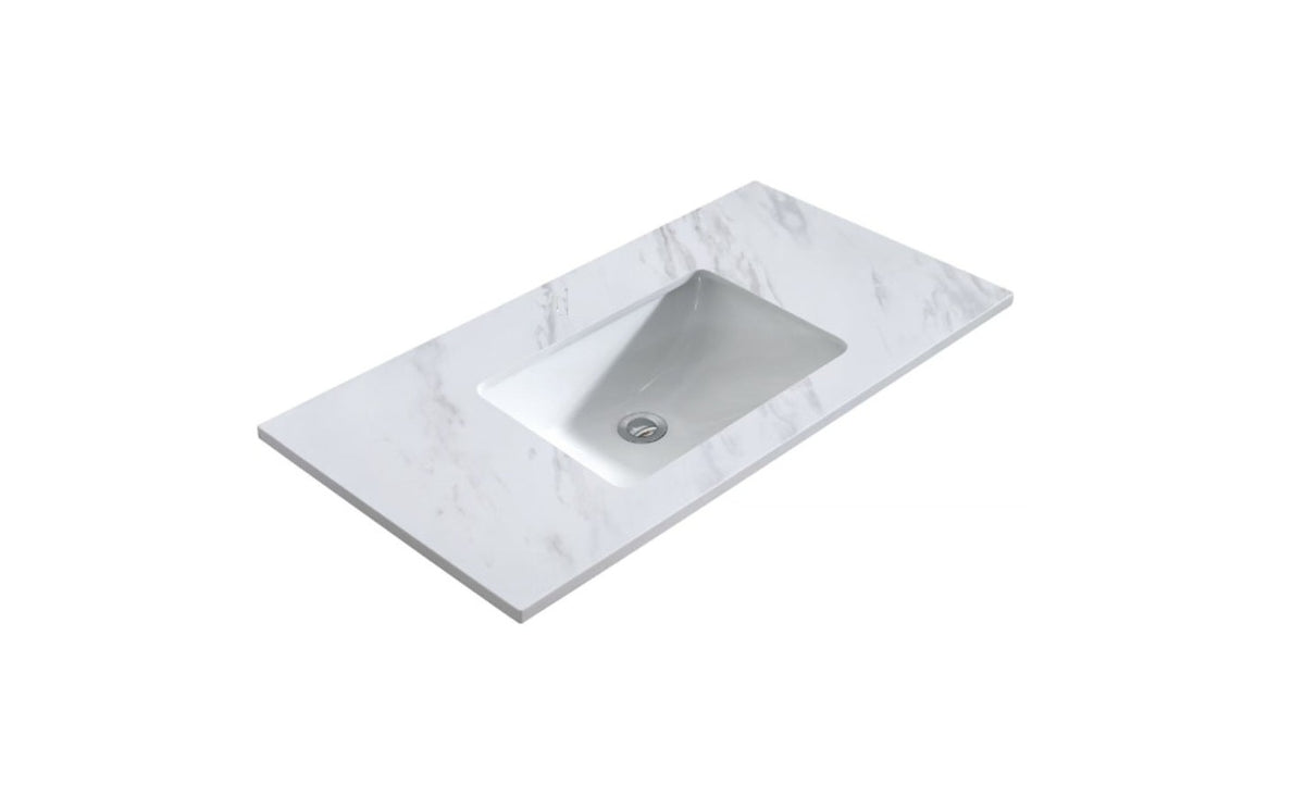 1200 x 460 x 18mm Reconstituted Stone Top with Undermount Single Basin
