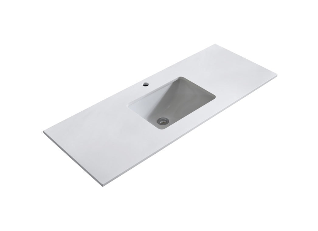 1200 x 460 x 18mm Reconstituted Stone Top with Undermount Single Basin