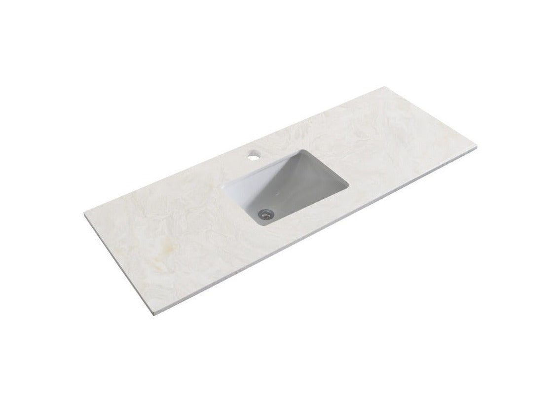1500 x 460 x 18mm Reconstituted Stone Top with Undermount Single Basin