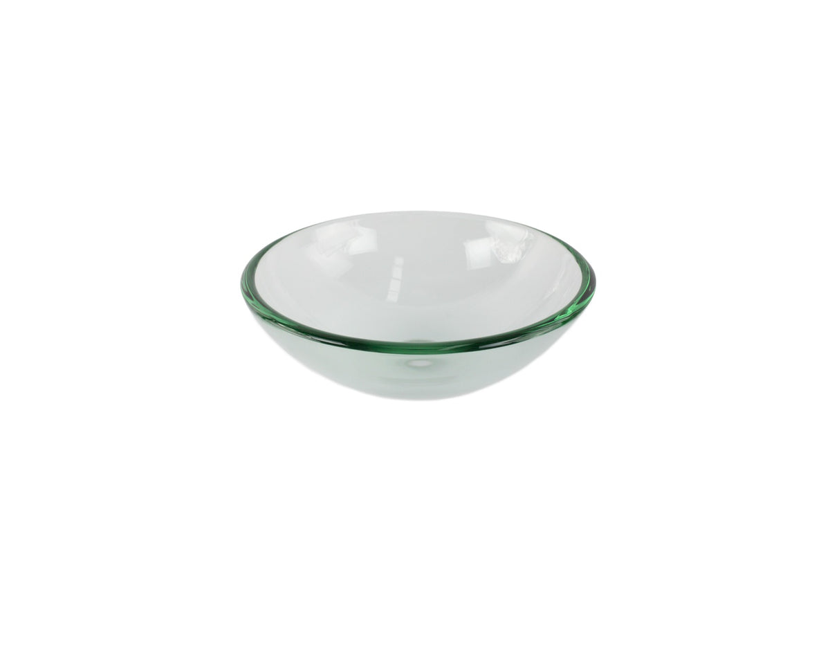 CLEAR SWISS (S) 300*100 Compact Translucent Round Tempered Glass Countertop Vanity Basin