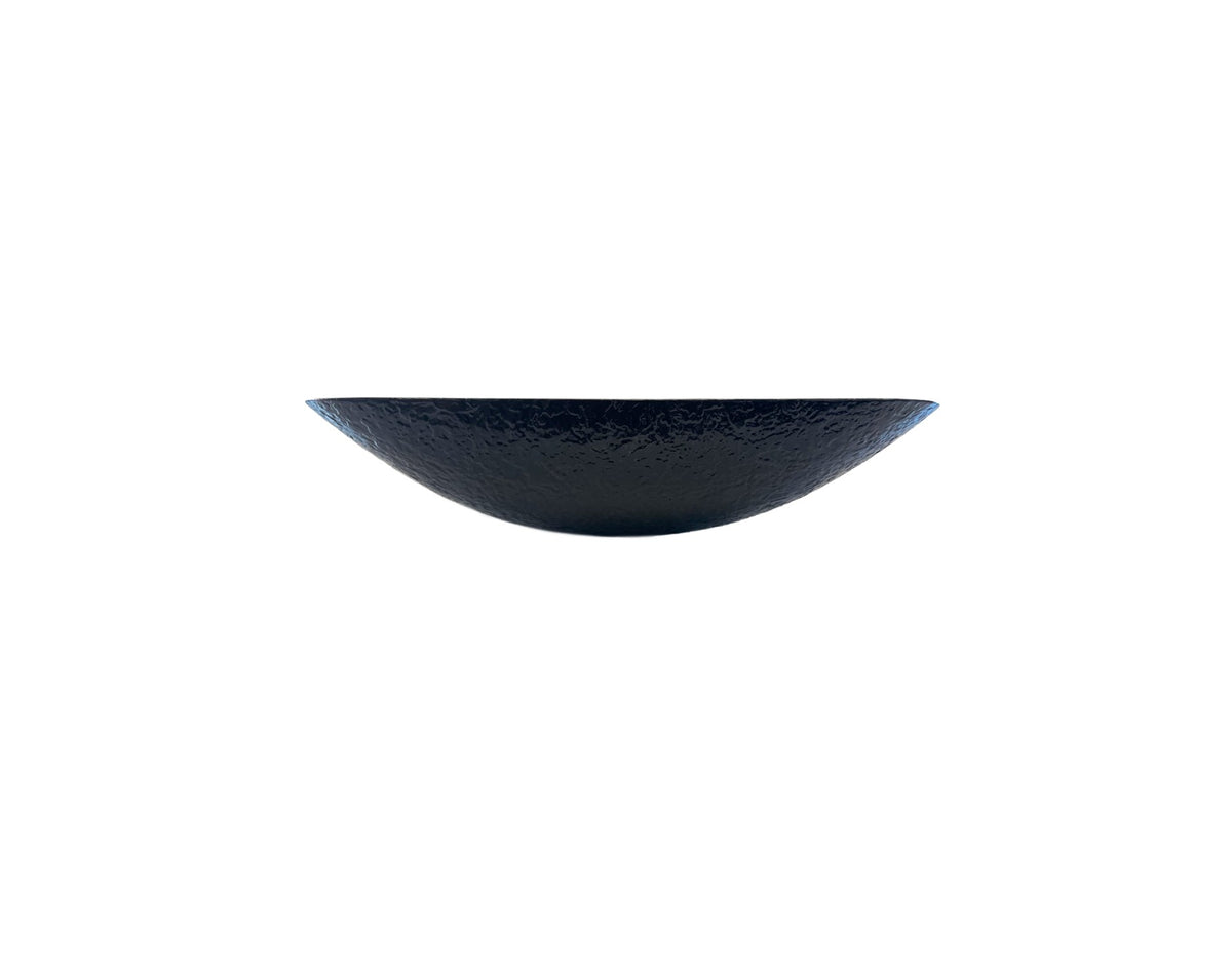 SATURN GREY 485*360*120 Silvery Grey * Black Tapered Rectangle Compact Tempered Glass Countertop Vanity Basin