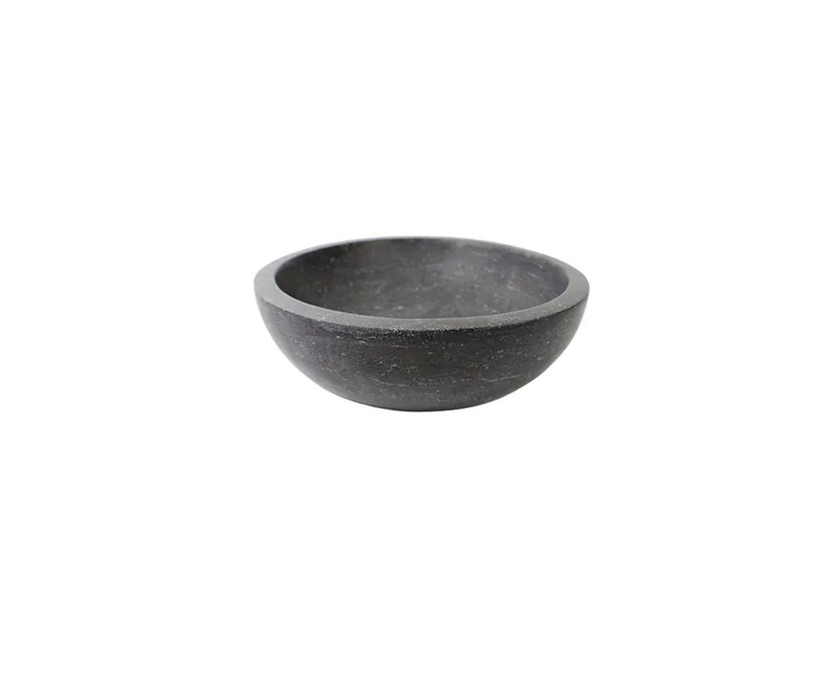 APOLLO CHARCOAL GREY (THICK EDGE) 400*120 Round Matte Blue Stone Marble Countertop Vanity Basin