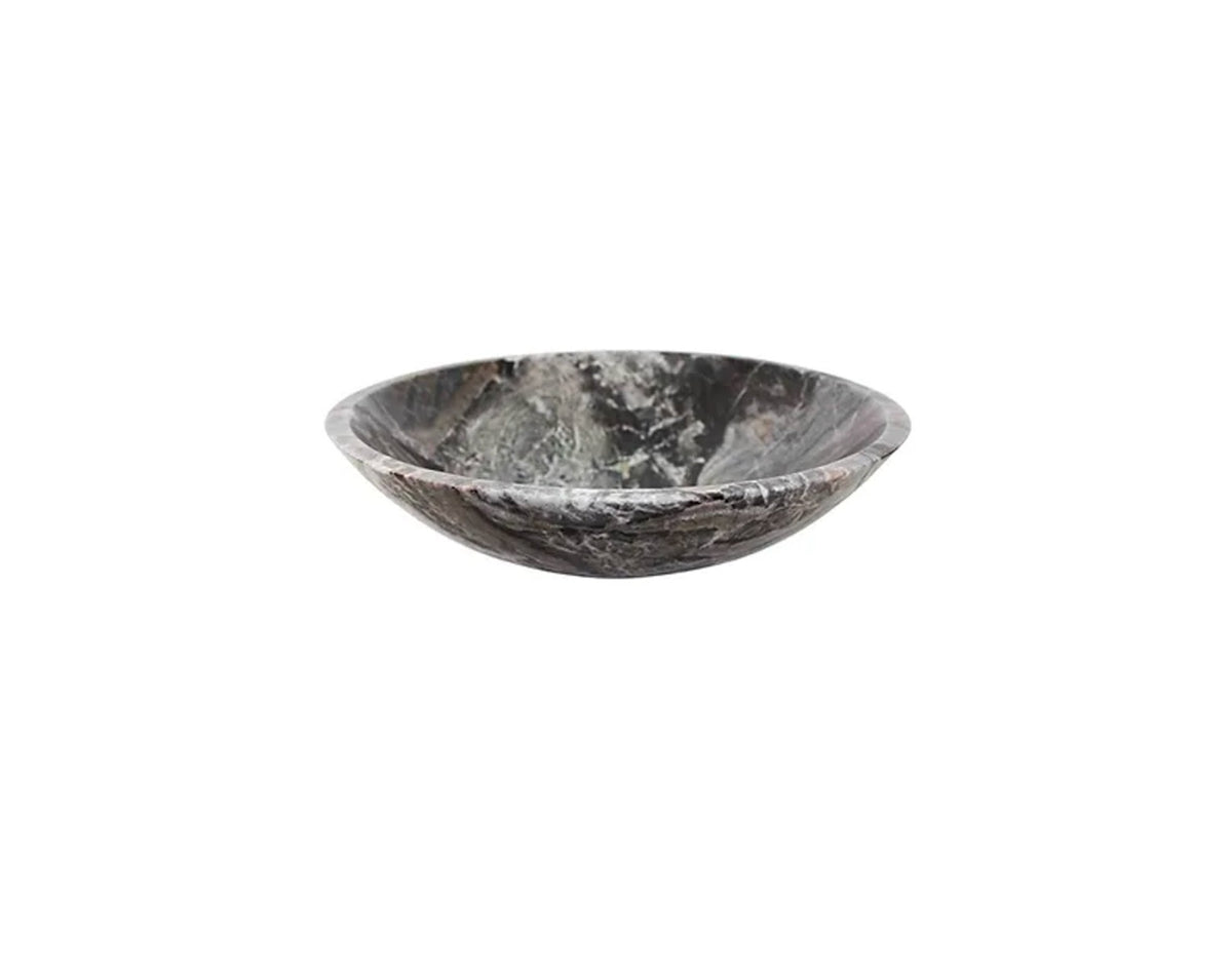 GREY EARTH 400*120 Antique Forest Grey * Black Vein Round Natural Stone Marble Countertop Vanity Basin