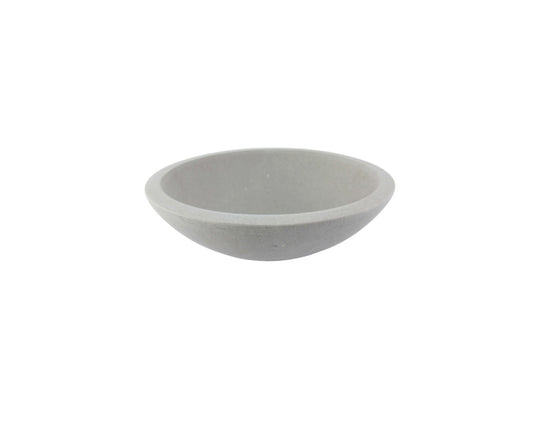 CEMENT MARBLE (MATTE) 420*140 Grey Thick Edge Round Marble Countertop Vanity Basin
