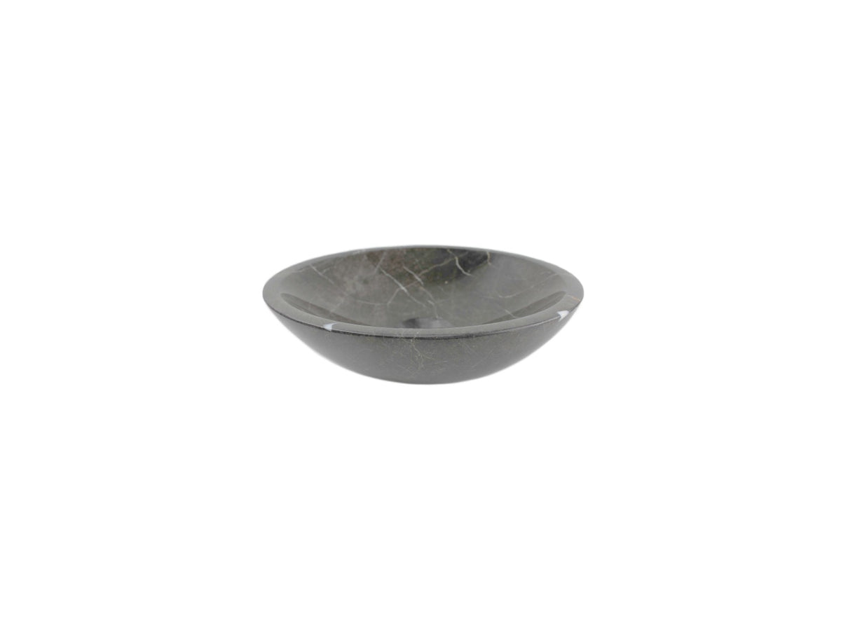 BROWNE 365*120 Trilob Brown & White Vein Marble Round Compact Countertop Vanity Basin