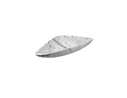 CARRARA TRIAGE 655*385*120 White & Grey Vein Triangle Marble Countertop Vanity Basin