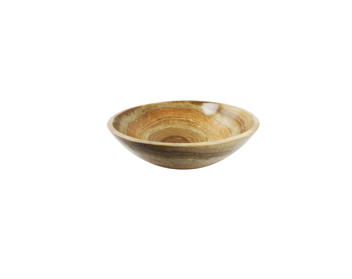 HONEYCOMB 420*140 Wood Vein Round Marble Countertop Vanity Basin