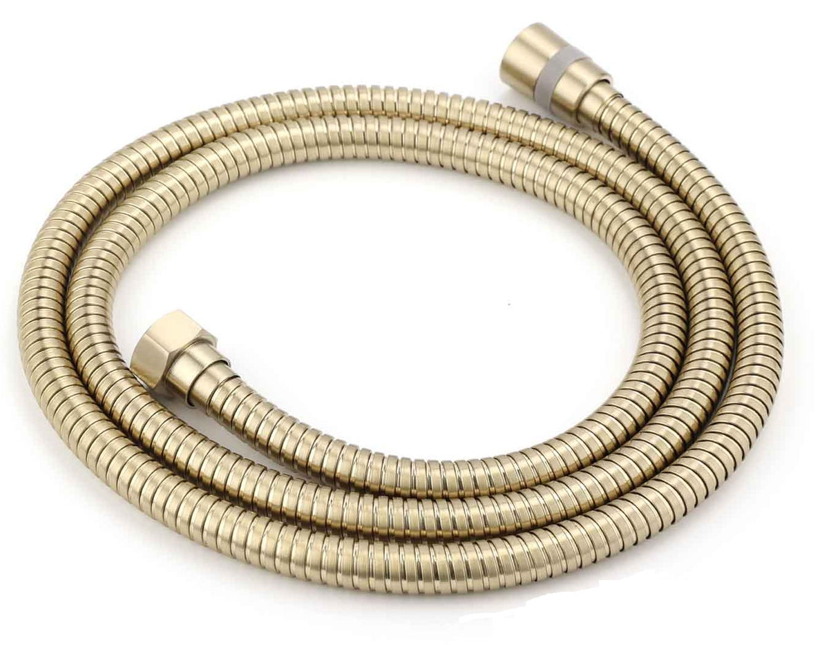 Round Half Shower Rail 200mm head - Available in 5 Colours with SS Hose