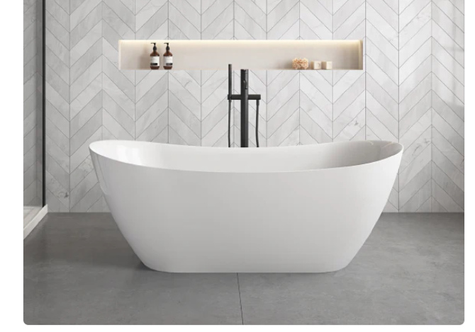 KHEUB SLUKA 1700 OVAL CURVE GLOSS WHITE NO OVERFLOW