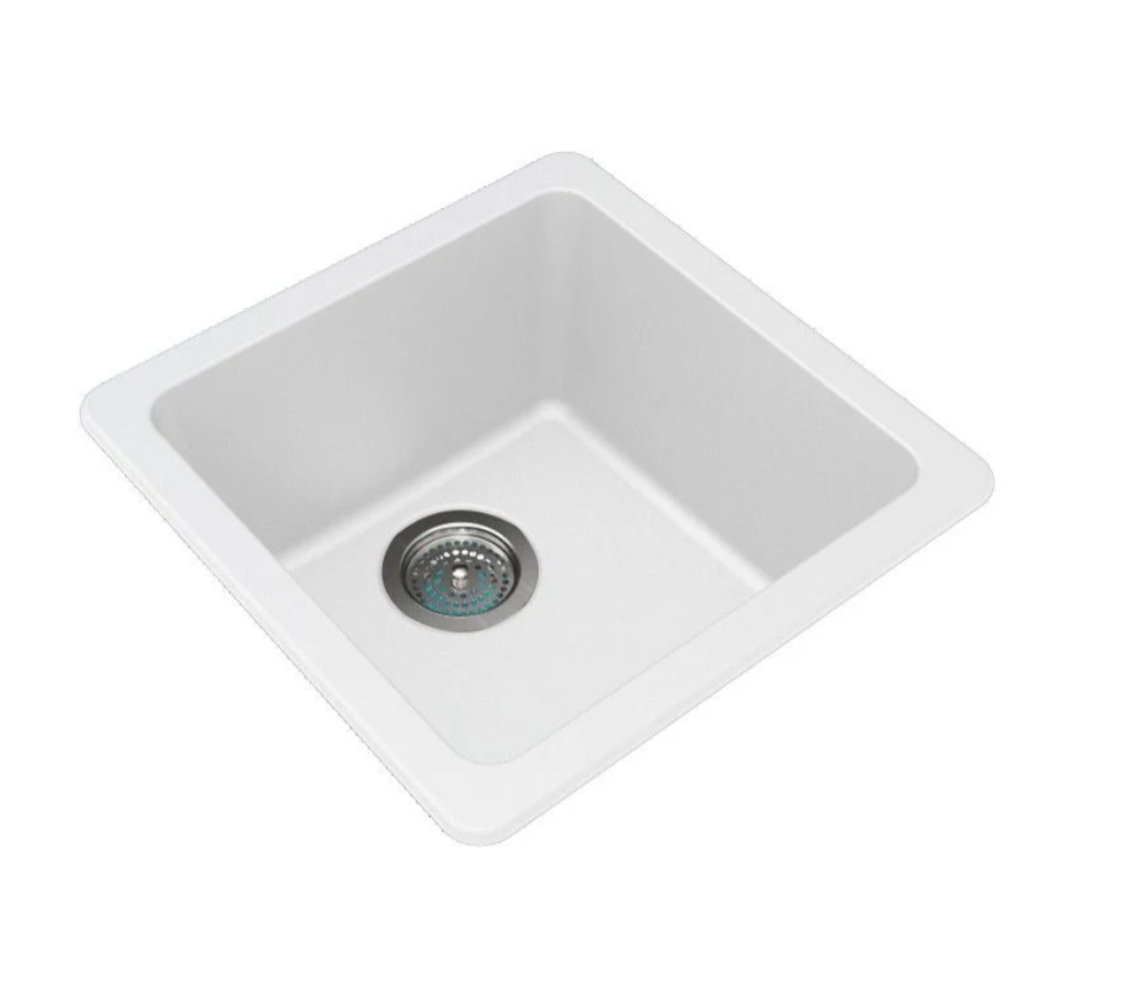 GRANITE 420 SINGLE BOWL SINK MATTE WHITE
