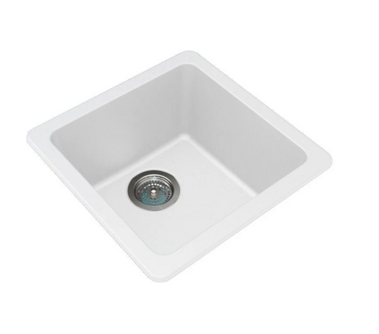 GRANITE 420 SINGLE BOWL SINK MATTE WHITE