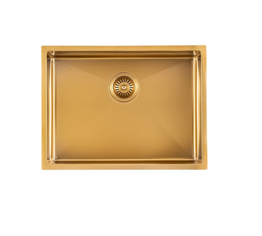 GOLD STAINLESS 600 SINGLE BOWL SINK