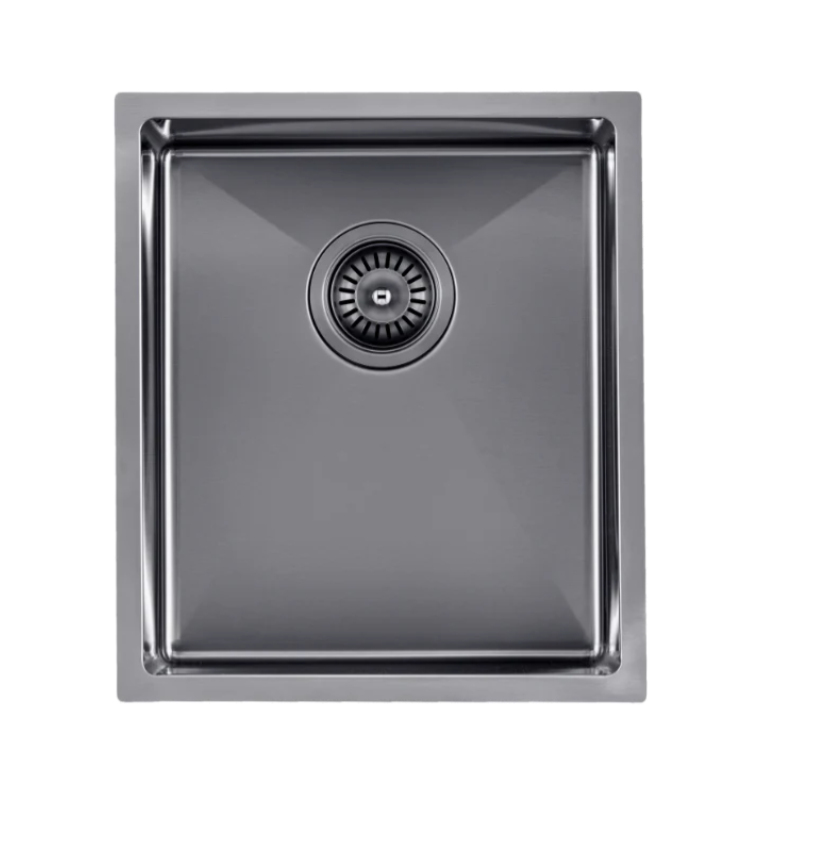 GUNMETAL STAINLESS STEEL 390 SINGLE BOWL SINK