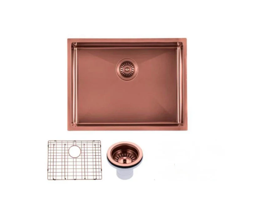 ROSE GOLD STAINLESS 600 SINGLE BOWL SINK