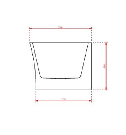 KHEUB LUXE 1700 RIGHT HAND GLOSS WHITE