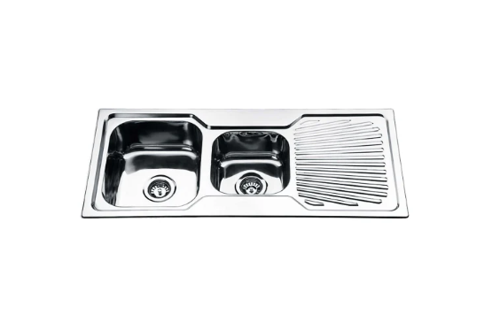 STAINLESS 1080 DOUBLE BOWL SINK