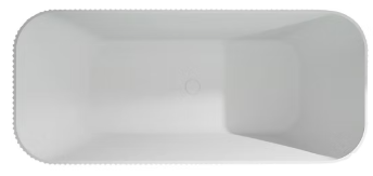 KHEUB WHITE 1500 STRAIGHT FLUTED GLOSS WHITE
