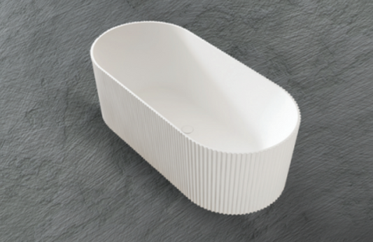 V GROOVE OVAL 1500 GLOSS WHITE