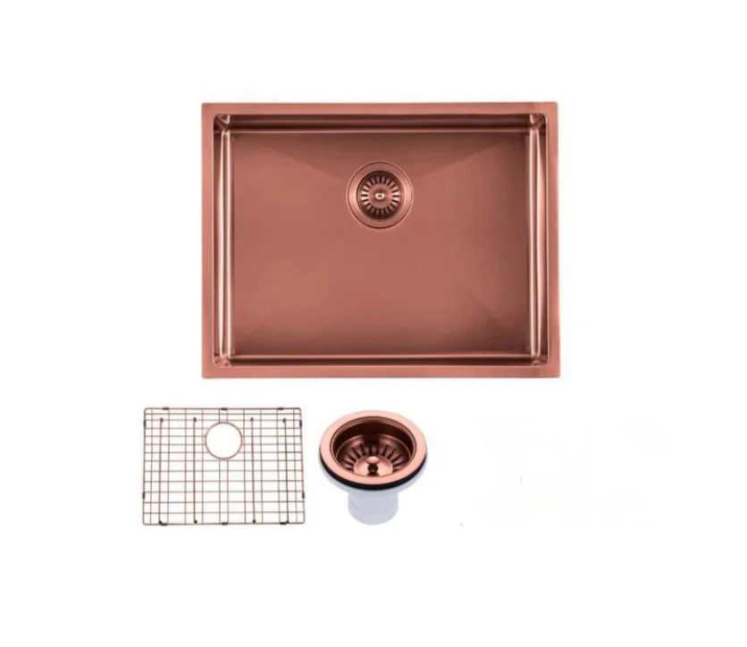 ROSE GOLD STAINLESS 600x300 EXTRA DEEP SINGLE BOWL SINK