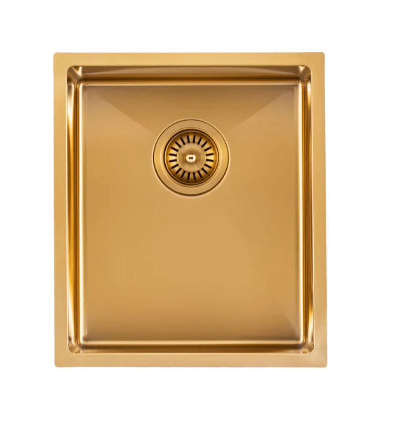 GOLD STAINLESS STEEL 390 SINGLE BOWL SINK