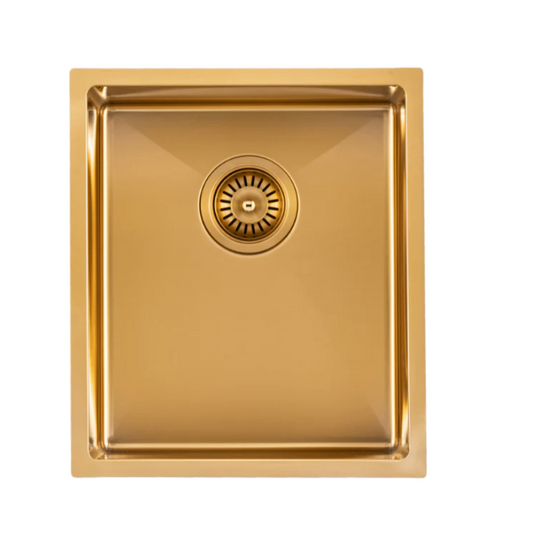 GOLD STAINLESS STEEL 390 SINGLE BOWL SINK