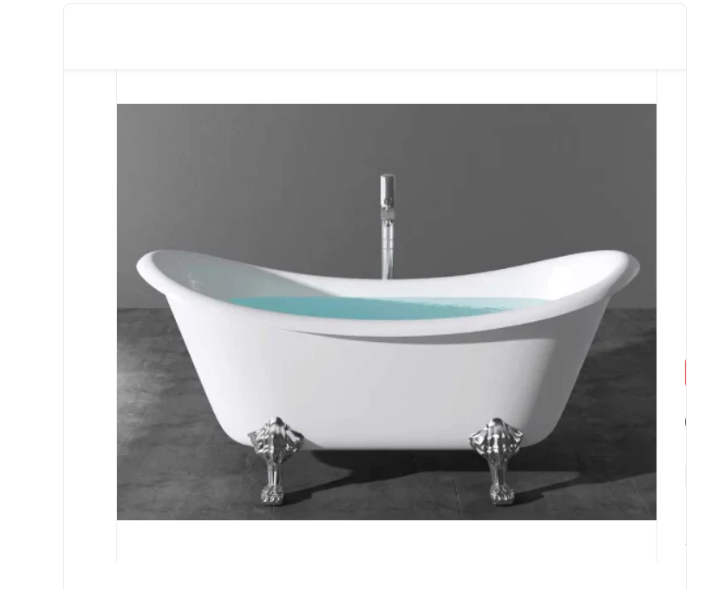 EGOLLE VICTORIA 1770 CHROME FEET LUCITE GLOSS WHITE