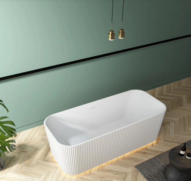 KHEUB WHITE 1500 STRAIGHT FLUTED GLOSS WHITE