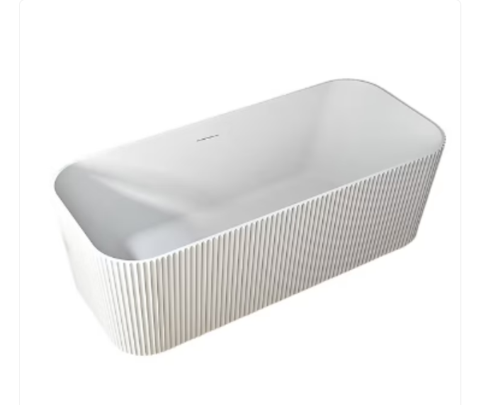 KHEUB WHITE 1500 STRAIGHT FLUTED GLOSS WHITE