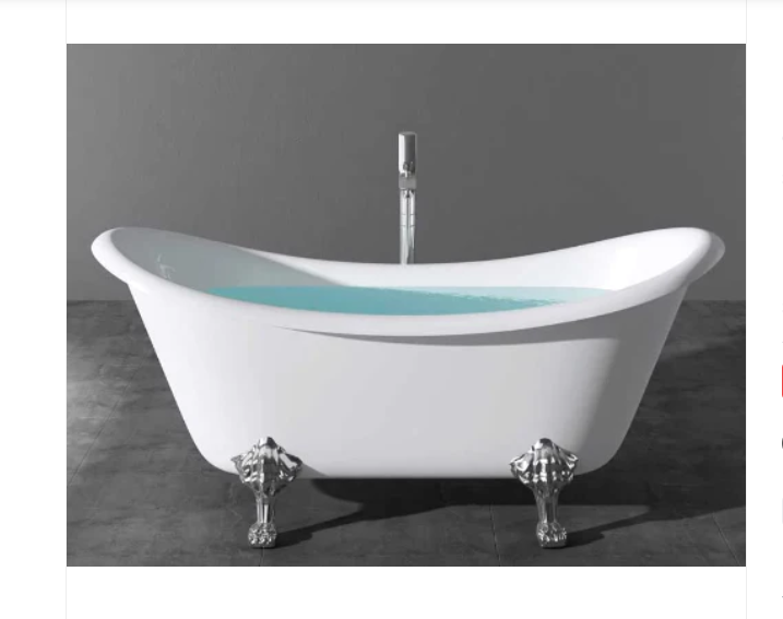 EGOLLE VICTORIA 1770 CHROME FEET LUCITE GLOSS WHITE