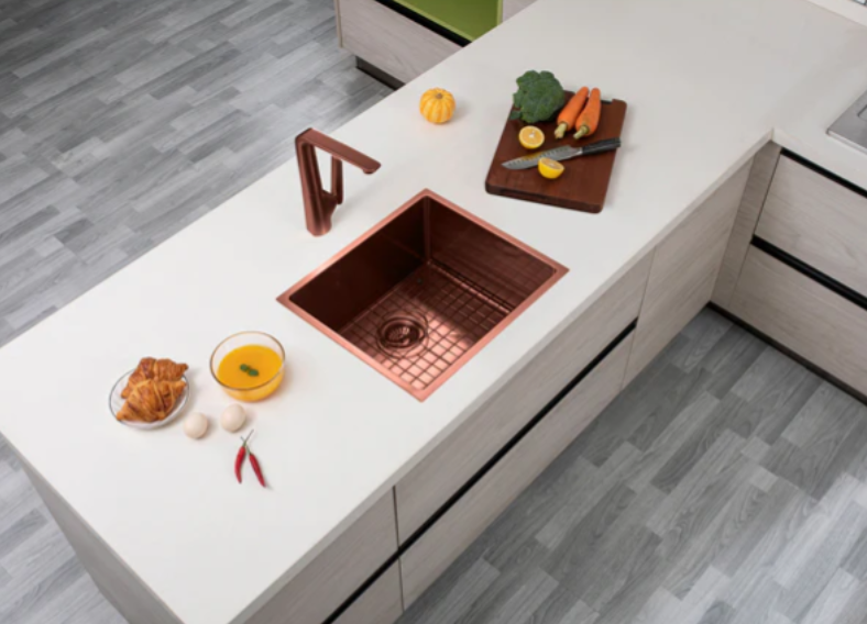ROSE GOLD STAINLESS 500 SINGLE BOWL SINK