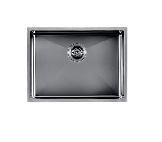 GUNMETAL STAINLESS 600 SINGLE BOWL SINK