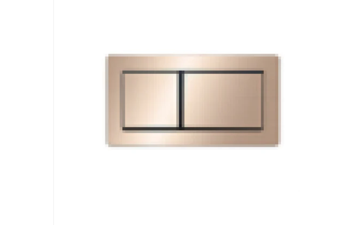 CHAMPAGNE COPPER RECTANGLE CISTERN BUTTON