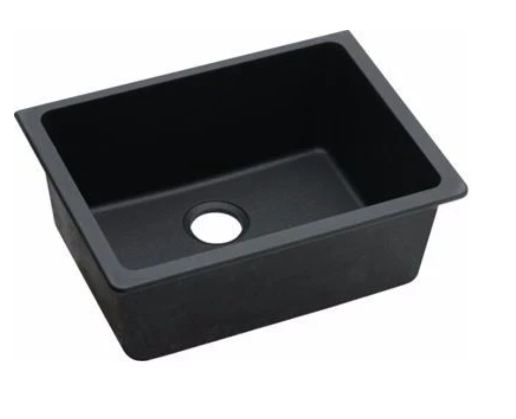 GRANITE 635 SINGLE BOWL SINK MATTE BLACK