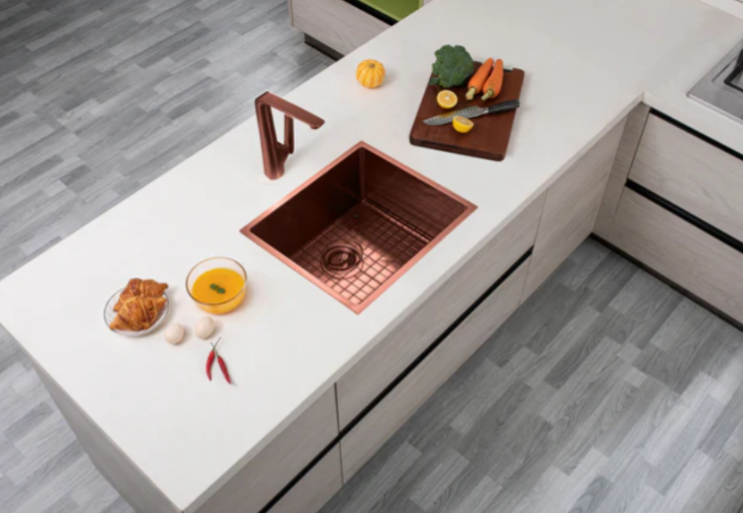 ROSE GOLD STAINLESS 600 SINGLE BOWL SINK