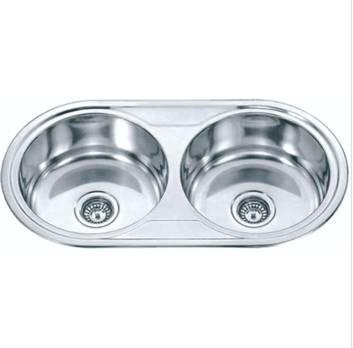 STAINLESS 890 DOUBLE BOWL SINK