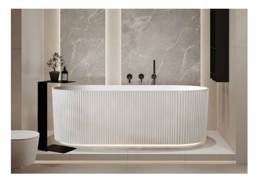 V GROOVE OVAL 1700 MATTE WHITE