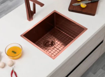 ROSE GOLD STAINLESS 500 SINGLE BOWL SINK