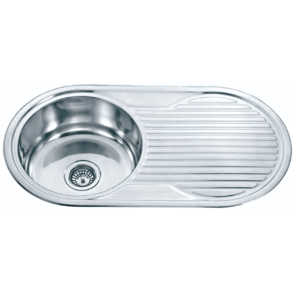 STAINLESS ROUND SINK 424x424x170mm