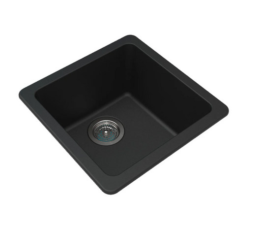 GRANITE 420 SINGLE BOWL SINK MATTE BLACK