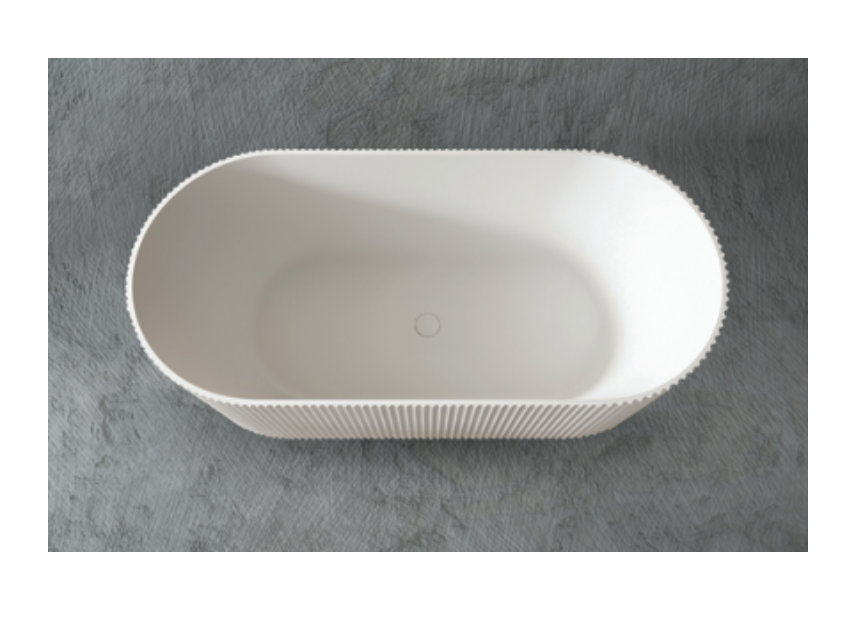 V GROOVE OVAL 1700 MATTE WHITE
