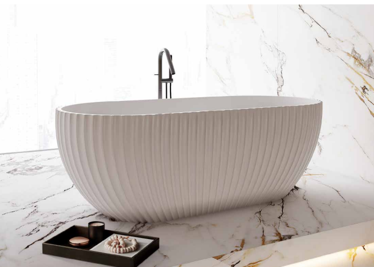 KHEUB CLARENCE 1700 MATTE WHITE FREESTANDING