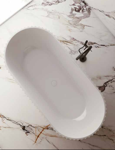 KHEUB CLARENCE 1700 MATTE WHITE FREESTANDING