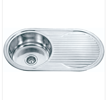 STAINLESS ROUND SINK 424x424x170mm